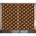 thumbnail image 1 of Ambesonne Taco Curtains 2 Panel Set, Tasty Yummy Mexican Cuisine, 108" x 108", Multicolor, 1 of 3