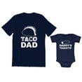 thumbnail image 1 of Taco Dad Men's T-Shirt Graphic Food Tee Daddy's Taquito Baby Bodysuit Kids Toddler Shirt, 1 of 3