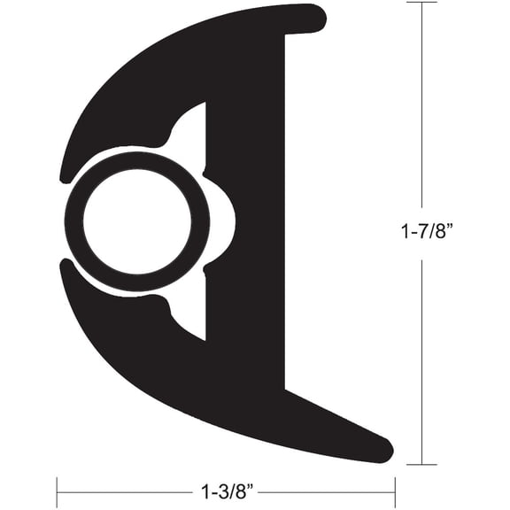 TACO Flex Vinyl Rub Rail Kit - Black w/Black Insert - 70' -... [V11-3426BBK70-2]
