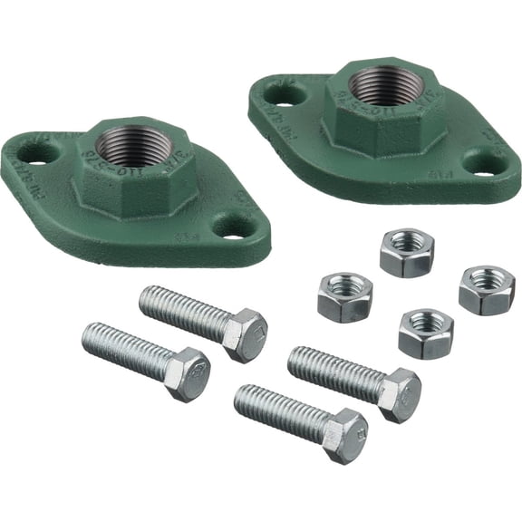Taco Freedom Flange Set for Circulator Pump, 1" Npt Connection, Cast Iron