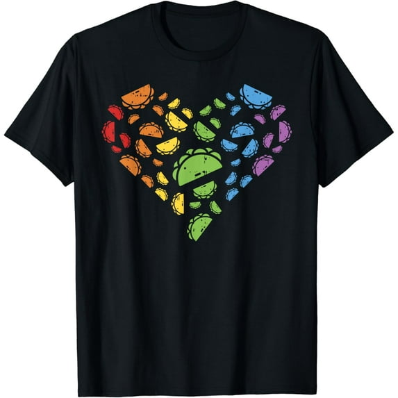 Taco Heart Rainbow Cinco De Mayo LGBT Gay Pride Mexican T-Shirt