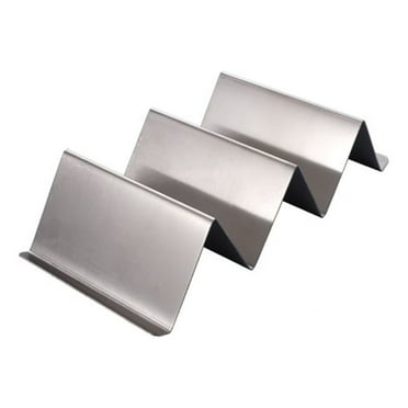 Taco Holder Stainless Steel Burritos Tray with Handles, Each Holding 2 Or 3 Tacos Can Be Used for Baking, Dishwasher And Grilling