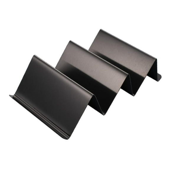 Taco Holders Stand Stainless Steel Taco Rack Tray Holder Kitchen Set for Tortillas, Burritos, Parties & Restaurants , Black