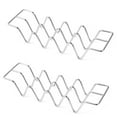 thumbnail image 1 of Stainless Steel Taco Holders Set of 2, Holds 4 Tacos Each, 1 of 6