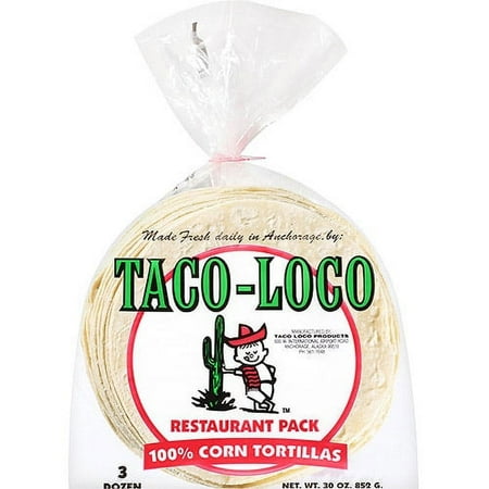 Taco Loco Products Taco Loco Tortillas, 36 ea