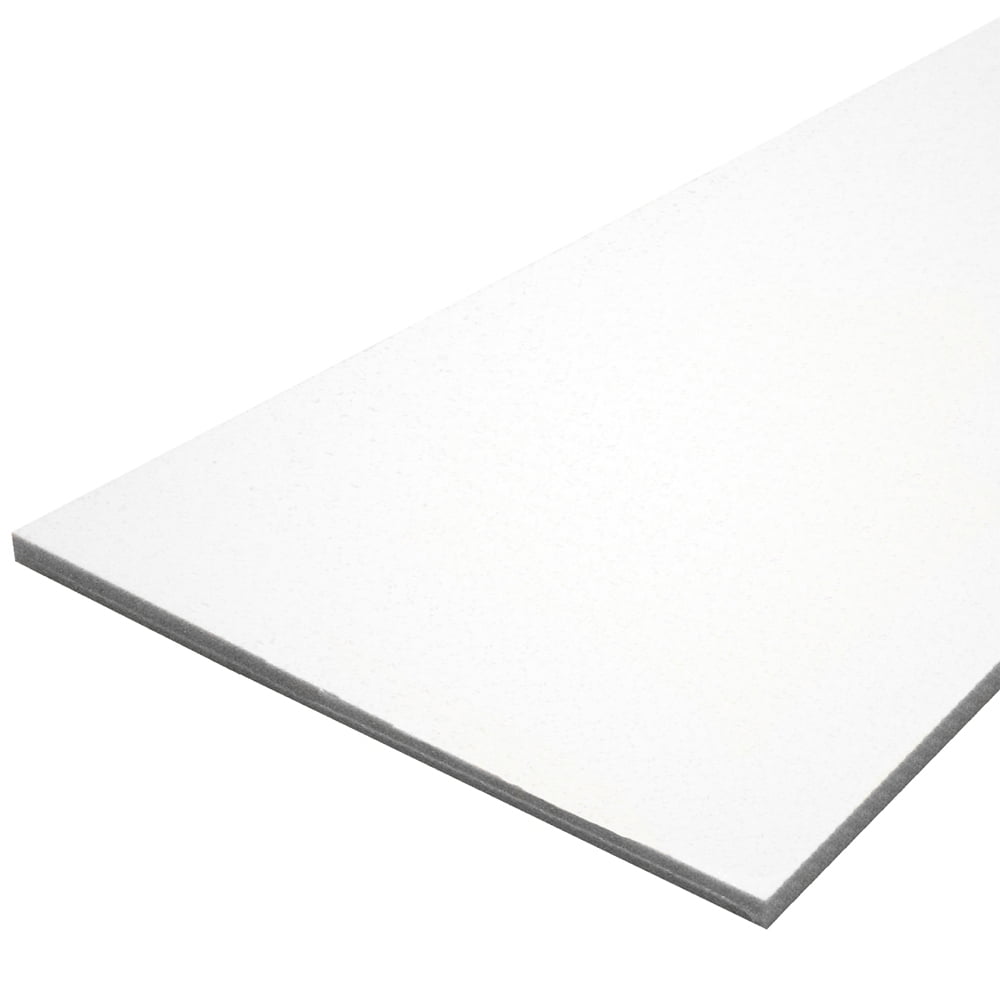 White High-Density Polyethylene Marine Lumber Sheet 12" x 12" x 1/4"