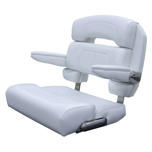 Taco Marine NS-HA1-25WHA-7-0000-0-0 25"W, Capri Deluxe Helm Chair, White