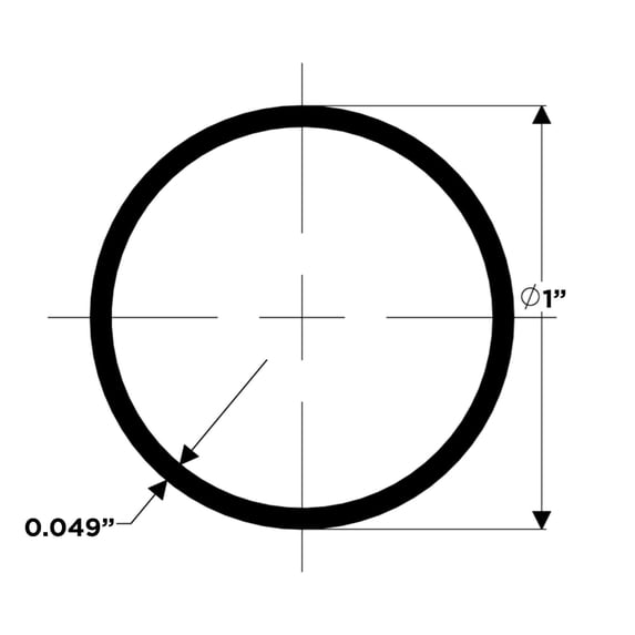 Tube 1X.049 304 Ss 6