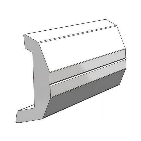 Taco Marine V21-3670BKA20D Rigid Vinyl, Black Rub Rail Insert, 3/4"W x 1-7/8"H x 20'L