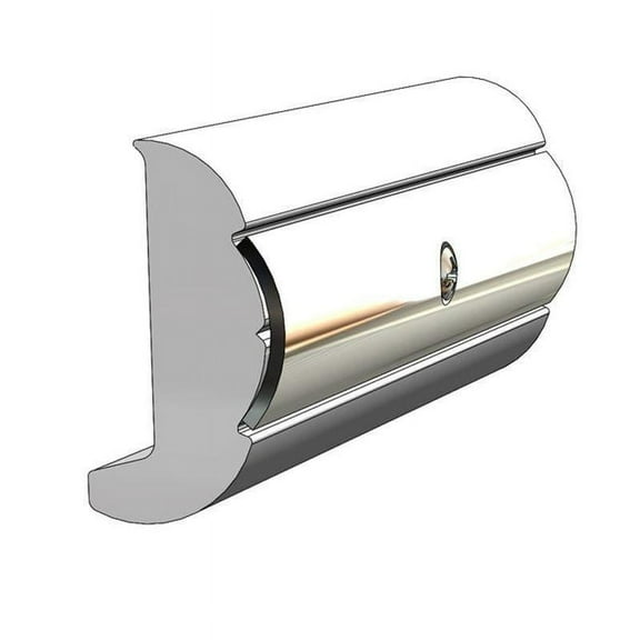 Taco Marine V21-9502BKA20D Rigid Vinyl, Black Rub Rail Insert, 1"W x 2"H x 20'L