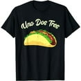 thumbnail image 1 of Taco Men Women Kids Plus Curve Text T-shirt Uno Dos Tres T-Shirt, 1 of 5