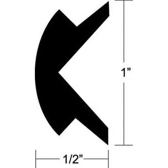 (Price/EA)Taco Metals V12-0303BKA70-1 Taco V120303BKA701 Flexible Vinyl Insert, 70' Black