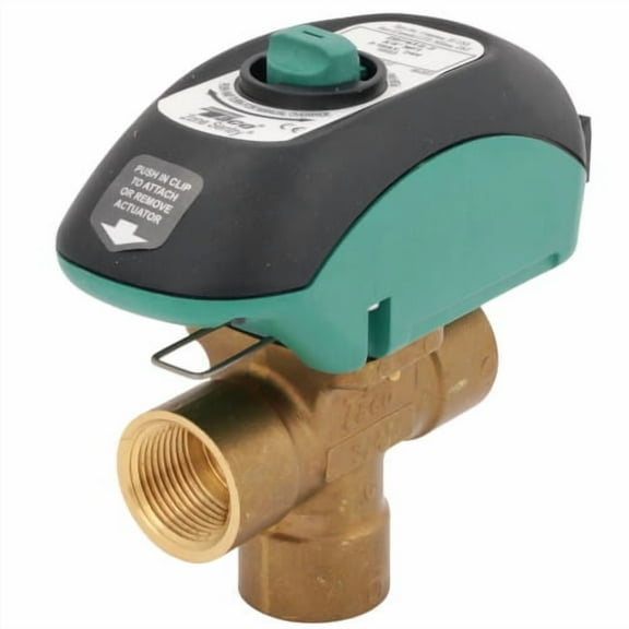 Taco Motorized Zone Valve,NC,Brass,3/4 in NPT Z075T2-3