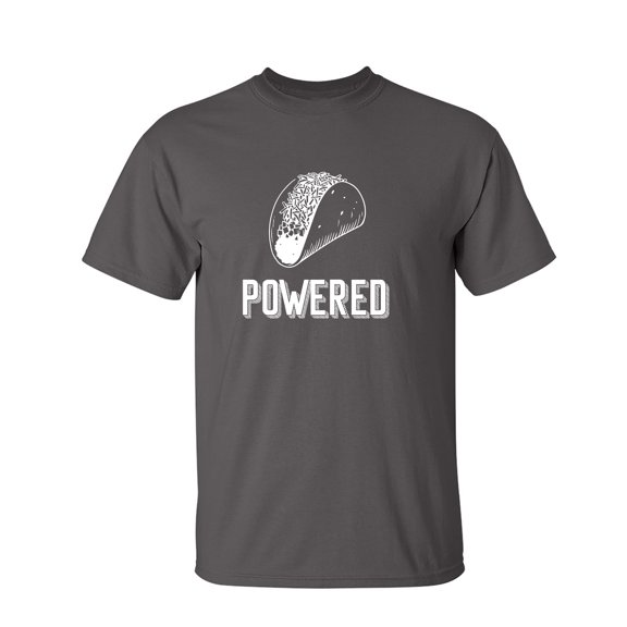 Taco Powered Sarcastic Humor Graphic Novelty Funny Youth T Shirt