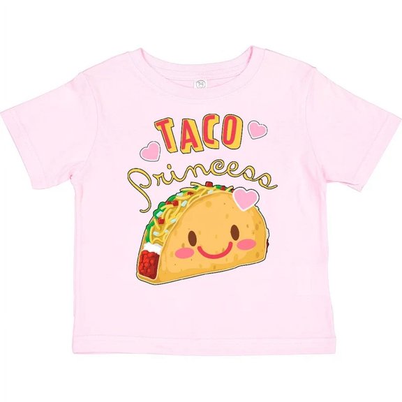 Taco Princess- Cute Taco Toddler T-Shirt Food Tacos Royal Fun Girl Kid TODDLER SHORT SLEEVE TEE BELLA CANVAS 3001T