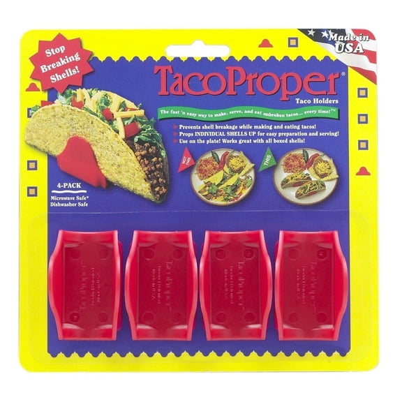 Taco Proper Shell Holders FiestaPak - 4 Shell Stands 2 Sets