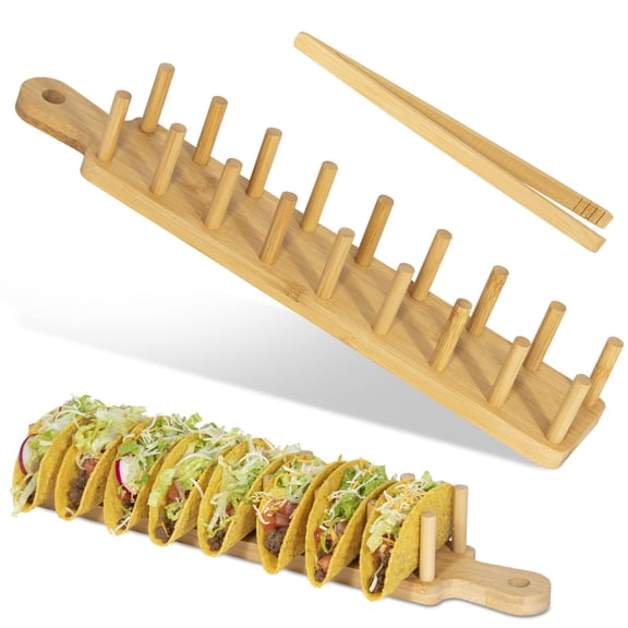 Taco Serving Tray 8-shell Capacity Multi-use Entertaining Accessory