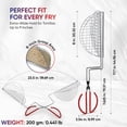 thumbnail image 1 of Taco Shell Tongs for Frying by - 8 Inch Easy-Grip Tool for Making Crispy Taco Shells - Heat-Resistant and Dishwasher Safe$$Home Decor, Kitchen, & Other, 1 of 7