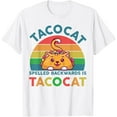 thumbnail image 1 of Taco-Shirt Women Men Youth Cute Spelled Backwards Taco-Cat T-Shirt Tops Tee, 1 of 4