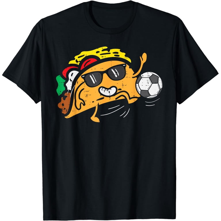 Taco Soccer Cinco De Mayo Mexican Fiesta Boys Girls Kids T-Shirt