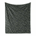 thumbnail image 1 of Taco Soft Flannel Fleece Throw Blanket, Doodle Tortilla Rolls Hipster Dish New Age Kitchen Restaurant Graphic, Cozy Plush for Indoor and Outdoor Use, 50" x 60", Charcoal Grey Yellow, by Ambesonne, 1 of 6