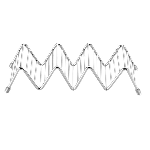 Taco Stand, Taco Rack, Stainless Steel Taco Holder for Soft Hard Shells with Protective Tips, Oven Safe, 1 Pack