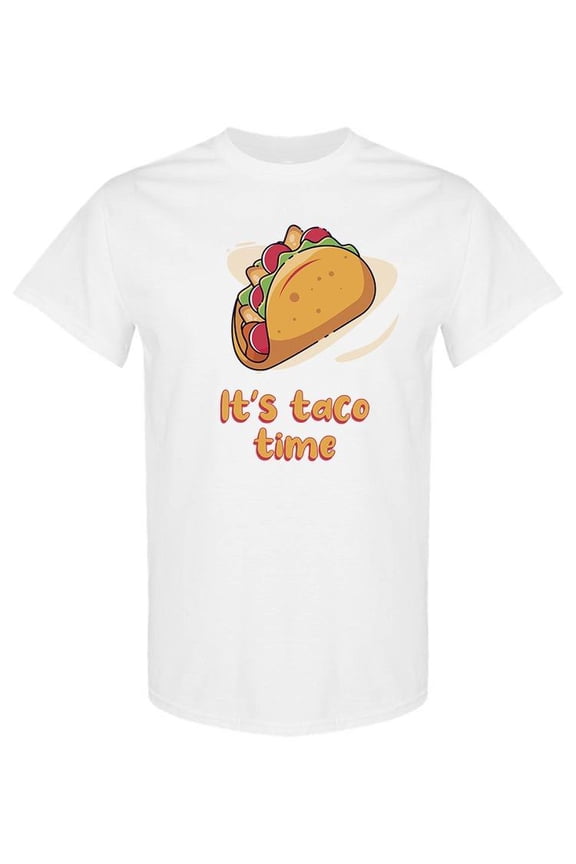 Taco Time T-Shirt Men -SPIdeals Designs, Male Small