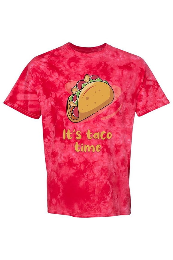 Taco Time Tie Dye Crystal Men -SPIdeals Designs, Male Medium