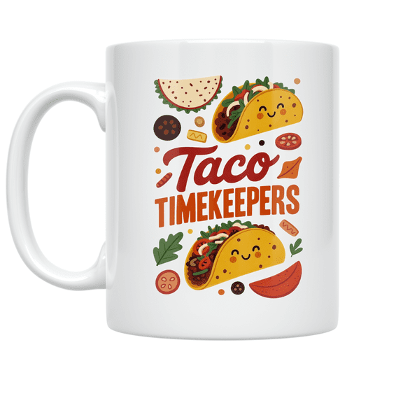 Taco Timekeepers Celebration - Taco Lover - 11 oz Ceramic Coffee Mug