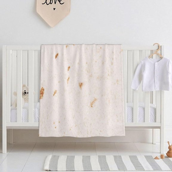 Taco Tortilla Flannel Blanket Realistic Food Fleece Throw Cozy Soft Lightweight Novelty Blankets for Bed Couch Travel Decor Gifts All-Seasons Non-Shedding 40"x30"