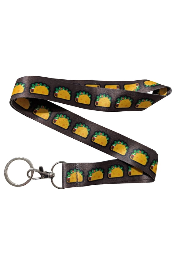 Taco Tuesday Brown Keychain Lanyard