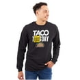 thumbnail image 1 of Taco Tuesday Everyday Mexican Foodie Plus Size Long Sleeve Graphic Tee Shirt Brisco Brands 2X, 1 of 5