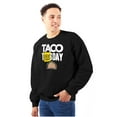 thumbnail image 1 of Taco Tuesday Everyday Mexican Foodie Unisex Plus Fleece Graphic Sweatshirt Brisco Brands 2X, 1 of 5