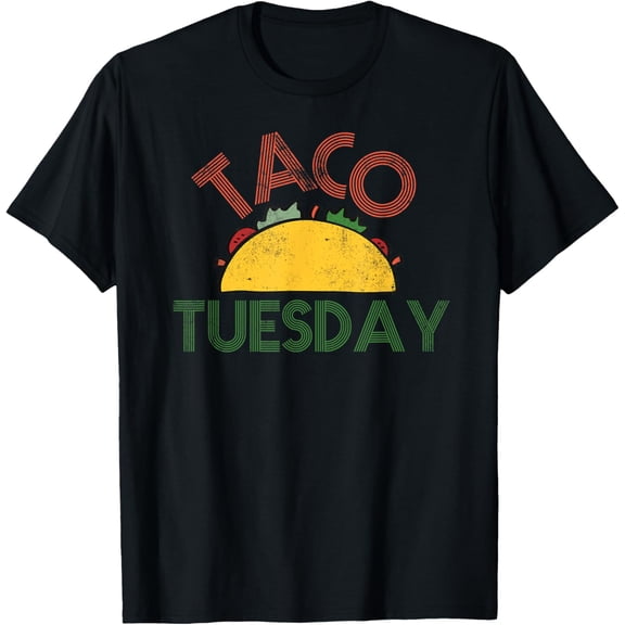 Taco Tuesday Fun Distressed Food Shirt T-Shirt