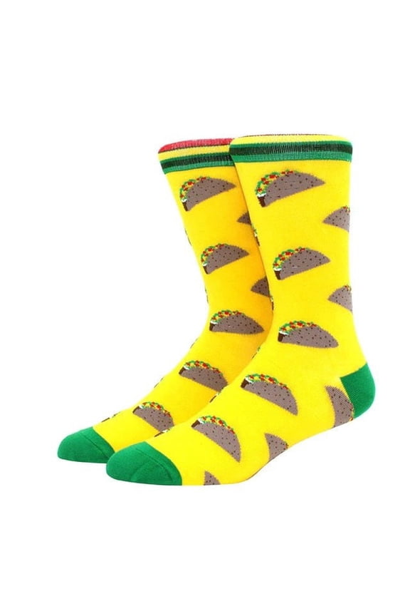 Taco Tuesday Socks from the Sock Panda (Adult Large - Men's Shoe Sizes 8-12)
