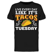 Taco Tuesday T-Shirt Men -Image by Shutterstock, Male 3X-Large