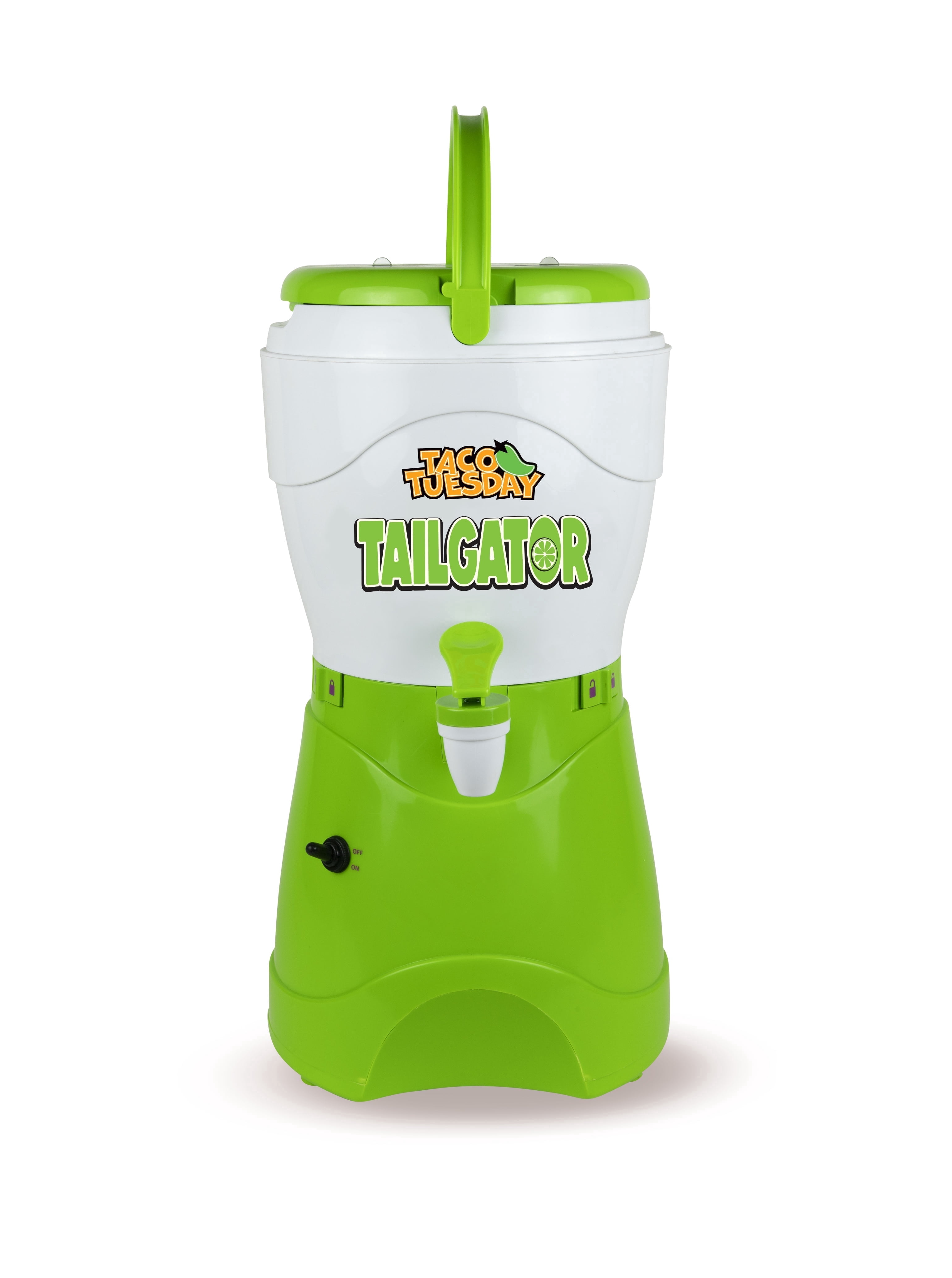 Taco Tuesday 1 Gallon Tailgator Slushie Machine and Margarita Maker with Double Wall Insulation, Green