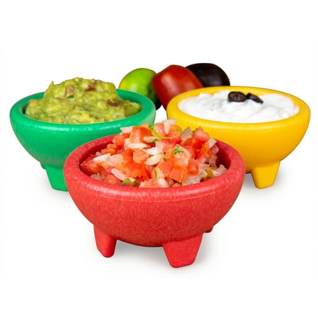 Taco Tuesday - 3-Piece Salsa Bowl Set - Red, Green, Yellow
