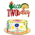 thumbnail image 1 of Taco Twosday Birthday Party Decorations Cake Topper Mexican Fiesta 2nd Birthday Party Supplies Dos Taco Bout Two Cake Topper, 1 of 6