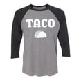 thumbnail image 1 of Taco Unisex 3/4 Sleeve Baseball Raglan Tee, 1 of 2