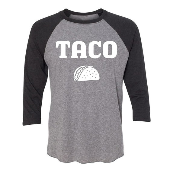 Taco Unisex 3/4 Sleeve Baseball Raglan Tee