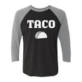 thumbnail image 1 of Taco Unisex 3/4 Sleeve Baseball Raglan Tee, 1 of 3