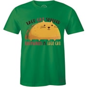 Taco cat Spelled Backwards is Taco cat Graphic Funny Cat for Men Gift T-Shirt