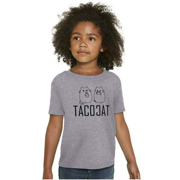 TacoCat Spelled Backwards is Taco Cat Crewneck T Shirts Boy Girl Teen Brisco Brands M