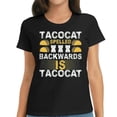 thumbnail image 1 of Tacocat Spelled Backward Is Tacocat Taco Cat T-Shirt, 1 of 4
