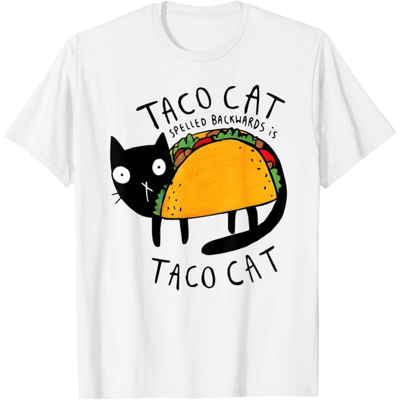 Tacocat Spelled Backwards Funny Taco Cat Cinco De Mayo T-Shirt Unisex S-5XL Hot Trending Shirt, Vintage Birthday Gift