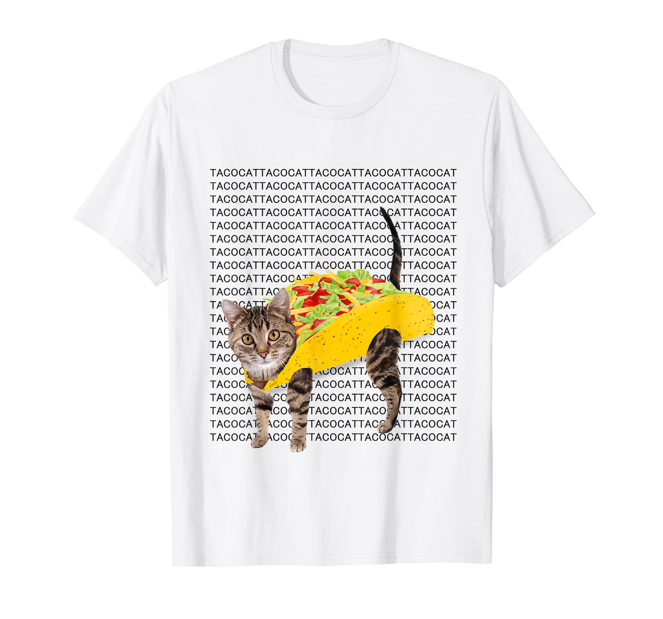 Tacocat Spelled Backwards is Tacocat Funny tshirt - taco cat - Walmart.com