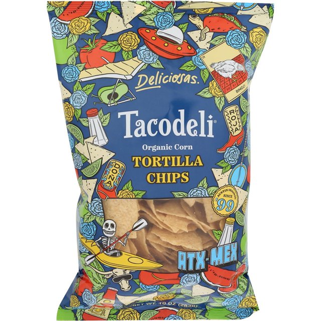 Tacodeli Original Corn Tortilla Chips Case of 12 10 oz