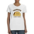 thumbnail image 1 of Tacogato Cat Taco T-Shirt Women -Smartprints Designs, Female 4X-Large, 1 of 4