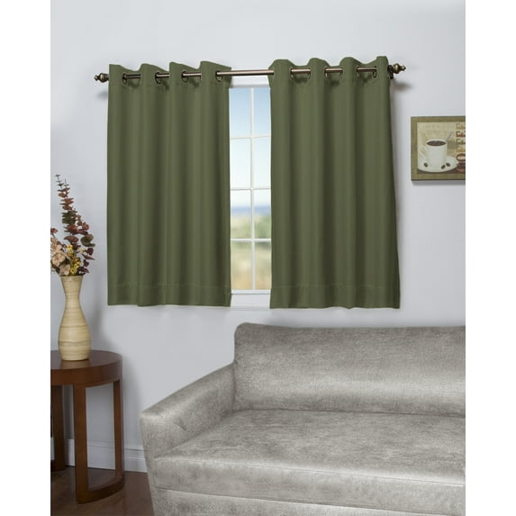 Tacoma Double Black Out Grommet Panel w/Wand 50x45 Woodland Green